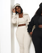 Cream Signature Jogging Pants Set