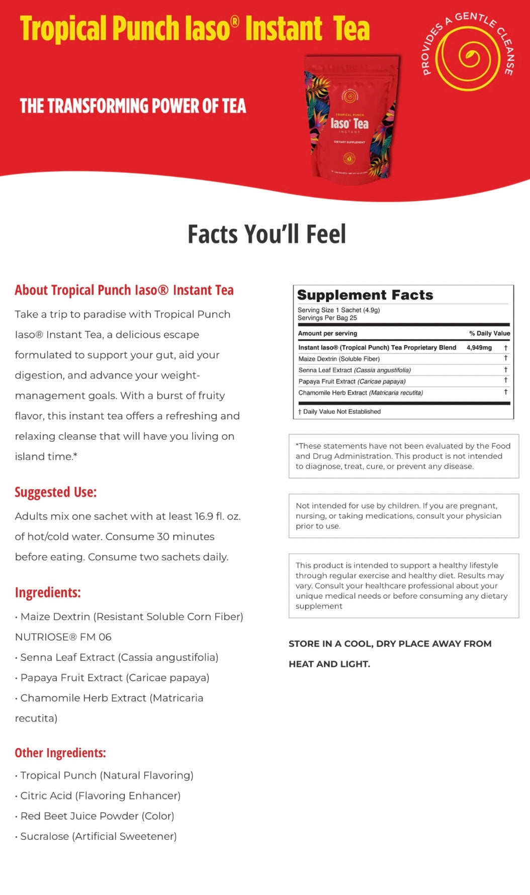 Tropical Punch Instant Detox Tea – NN BODY